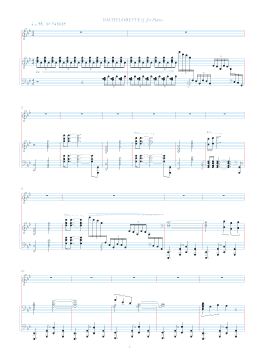 page one of Bachelorette (Piano & Vocal)