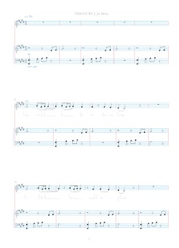 page one of Immature (Piano & Vocal)