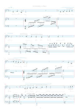 page one of Oceania (Piano & Vocal)