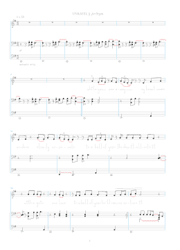 page one of Unravel (Organ)