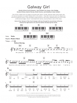 page one of Galway Girl (Keyboard (Abridged))