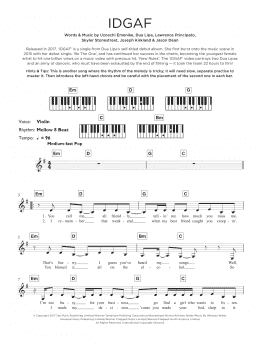page one of IDGAF (Keyboard (Abridged))