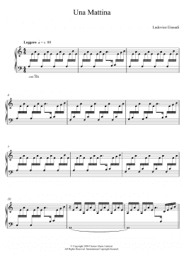 page one of Una Mattina (Educational Piano)