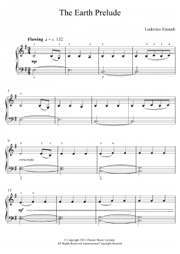 page one of The Earth Prelude (Educational Piano)