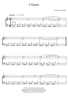 page one of I Giorni (Educational Piano)