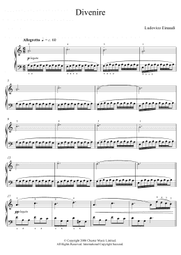 page one of Divenire (Educational Piano)
