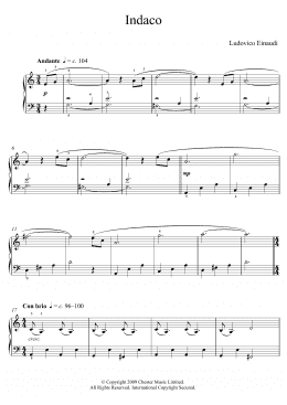 page one of Indaco (Educational Piano)