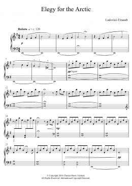 page one of Elegy For The Arctic (Educational Piano)