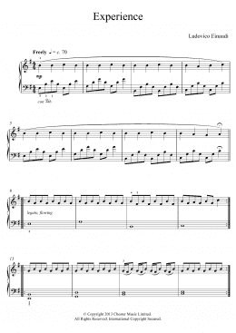 page one of Experience (abridged) (Educational Piano)