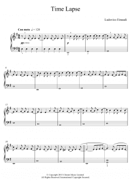 page one of Time Lapse (Educational Piano)