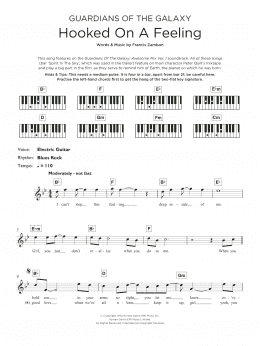 page one of Hooked On A Feeling (Keyboard (Abridged))