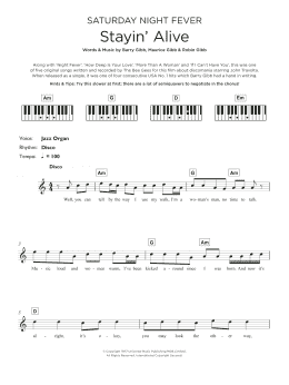 page one of Stayin' Alive (Keyboard (Abridged))