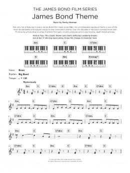 page one of The James Bond Theme (Keyboard (Abridged))