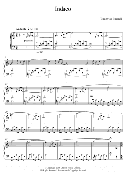 page one of Indaco (Educational Piano)