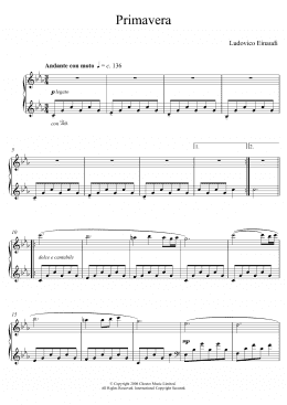 page one of Primavera (Educational Piano)