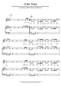 page one of I'll Be There (Piano, Vocal & Guitar Chords)