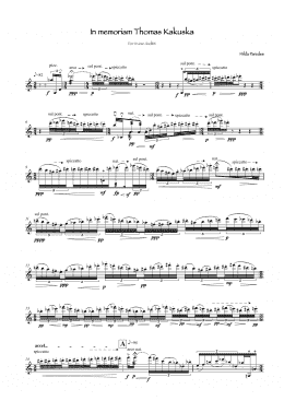 page one of In Memoriam Thomas Kakuska (Violin Solo)
