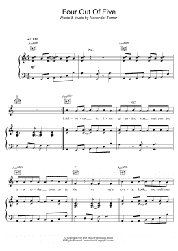 page one of Four Out Of Five (Piano, Vocal & Guitar Chords)