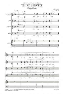 page one of Third Service (Magnificat and Nunc Dimittis) (SATB Choir)