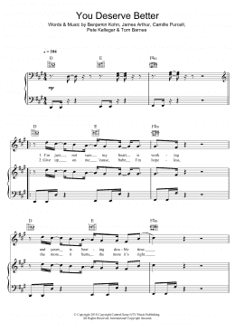 page one of You Deserve Better (Piano, Vocal & Guitar Chords)