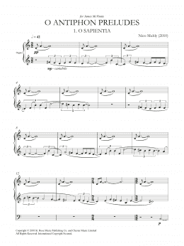 page one of O Antiphon Preludes (Organ)