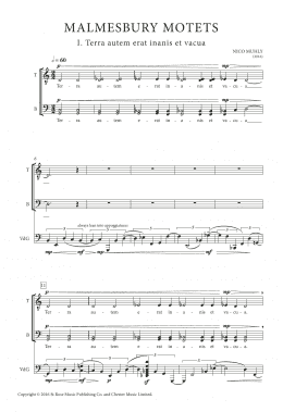 page one of Malmesbury Motets (SATB Choir)
