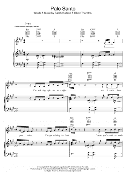 page one of Palo Santo (Piano, Vocal & Guitar Chords)