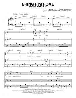 page one of Bring Him Home (Piano & Vocal)