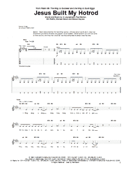 page one of Jesus Built My Hotrod (Guitar Tab)
