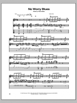 page one of No Worry Blues (Guitar Tab)