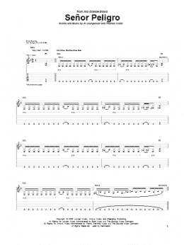 page one of Senor Peligro (Guitar Tab)