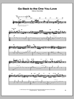 page one of Go Back To The One You Love (Guitar Tab)