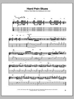 page one of Hard Pain Blues (Guitar Tab)