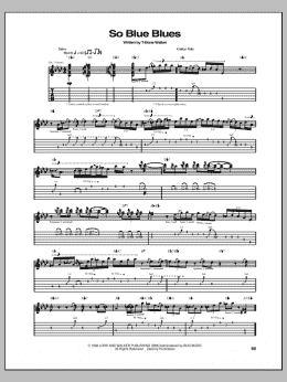 page one of So Blue Blues (Guitar Tab)