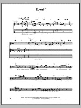 page one of Evenin' (Guitar Tab)