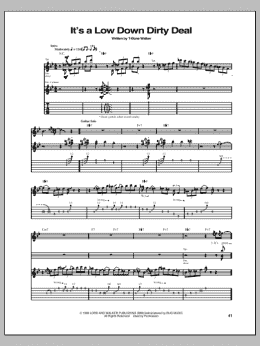 page one of It's A Low Down Dirty Deal (Guitar Tab)