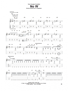 page one of No W (Guitar Tab)