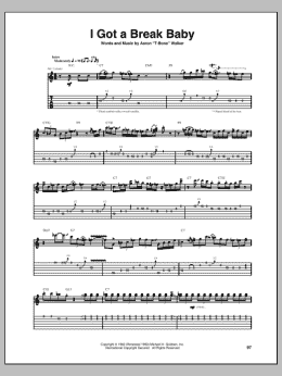 page one of I Got A Break Baby (Guitar Tab)