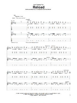 page one of Reload (Guitar Tab)