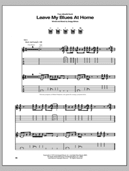 page one of Leave My Blues At Home (Guitar Tab)