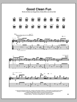 page one of Good Clean Fun (Guitar Tab)