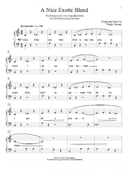 page one of A Nice Exotic Blend (Educational Piano)