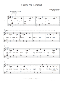page one of Crazy For Lemons (Educational Piano)