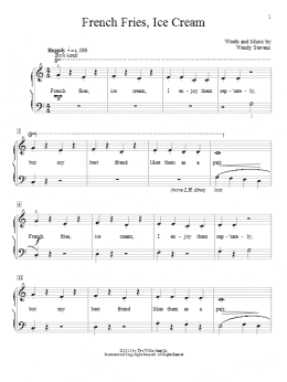 page one of French Fries, Ice Cream (Educational Piano)
