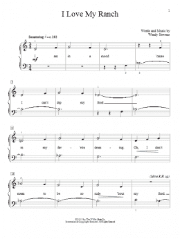 page one of I Love My Ranch (Educational Piano)
