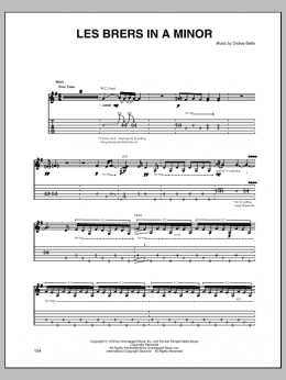 page one of Les Brers In A Minor (Guitar Tab)
