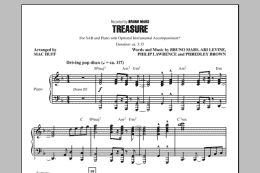 page one of Treasure (SAB Choir)
