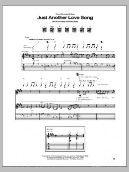 page one of Just Another Love Song (Guitar Tab)