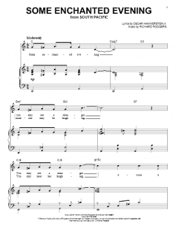 page one of Some Enchanted Evening (Piano & Vocal)