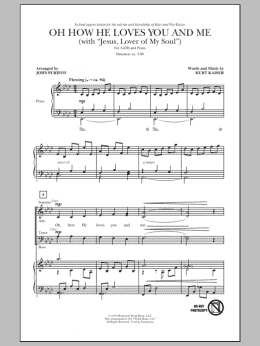 page one of Oh How He Loves You And Me (with "Jesus, Lover Of My Soul") (SATB Choir)